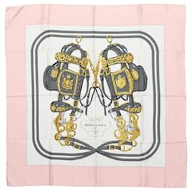 Hermès-HERMES Scarves T.  Silk-Pink