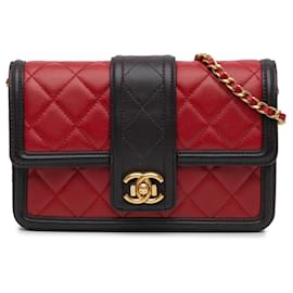 Chanel-CHANEL Handbags T.  Leather-Red