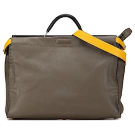Fendi-FENDI Handbags T.  Leather-Brown