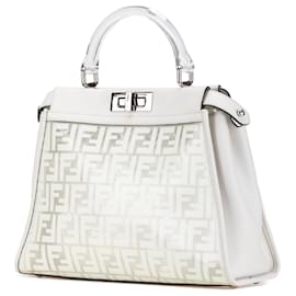 Fendi-FENDI Handbags T.  Leather-White