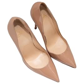 Christian Louboutin-CHRISTIAN LOUBOUTIN Talons T.EU 37 Cuir-Camel