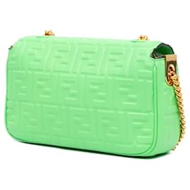 Fendi-FENDI Handbags T.  Leather-Green