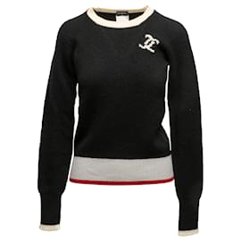 Chanel-CHANEL Knitwear T.FR 40 Cashmere-Black