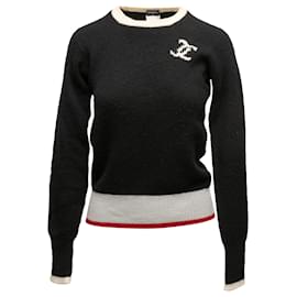 Chanel-CHANEL Knitwear T.FR 40 Cashmere-Black