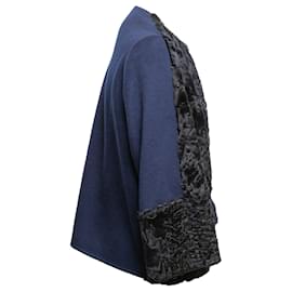 Autre Marque-NON SIGNE / UNSIGNED Jackets T.International S Wool-Navy blue