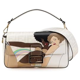 Fendi-FENDI Handbags T.  Leather-White