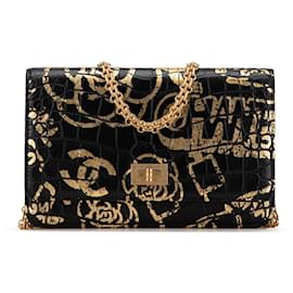 Chanel-CHANEL Handbags T.  Exotic leathers-Black