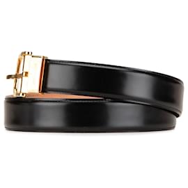 Louis Vuitton-LOUIS VUITTON Belts T.International S Leather-Black