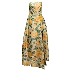 Autre Marque-NON SIGNE / UNSIGNED Dresses T.International S Silk-Yellow