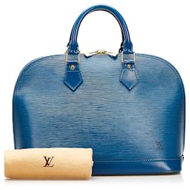 Louis Vuitton-LOUIS VUITTON Handbags T.  Leather-Blue