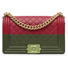 Chanel-CHANEL Handbags T.  Leather-Red