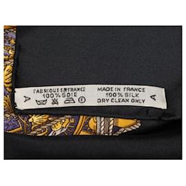 Hermès-HERMES Scarves T.  Silk-Black