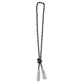 Autre Marque-NON SIGNE / UNSIGNED Necklaces T.  Silver-Black