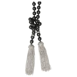 Autre Marque-NON SIGNE / UNSIGNED Necklaces T.  Silver-Black