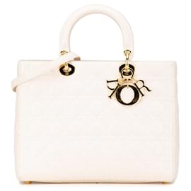 Dior-DIOR Handbags T.  Leather-White