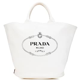 Prada-PRADA Handbags T.  Cloth-White
