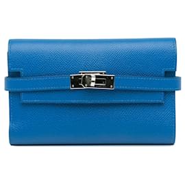 Hermès-Sacs, portefeuilles et étuis HERMES T. Cuir-Bleu