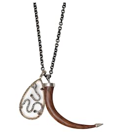 Autre Marque-JENNIFER MILLER Necklaces T.  Horn-Silvery
