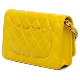 Chanel-CHANEL Handbags T.  Leather-Yellow