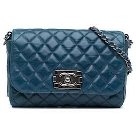 Chanel-CHANEL Handbags T.  Leather-Blue