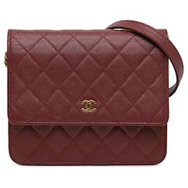 Chanel-CHANEL Handbags T.  Leather-Red