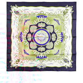 Hermès-HERMES Scarves T.  Silk-White