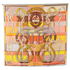 Hermès-HERMES Scarves T.  Silk-Pink