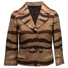 JAQUETAS VALENTINO GARAVANI T.IT 40 Couros exóticos Camelo