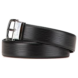 Louis Vuitton-LOUIS VUITTON Belts T.International S Leather-Black