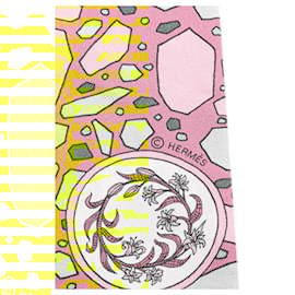 Hermès-HERMES Scarves T.  Silk-Yellow