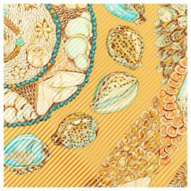 Hermès-HERMES Scarves T.  Silk-Orange