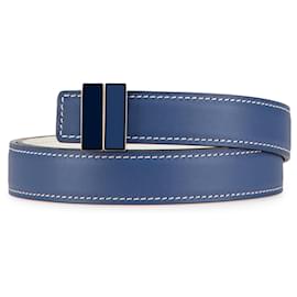 Hermès-HERMES Belts T.  Leather-Blue