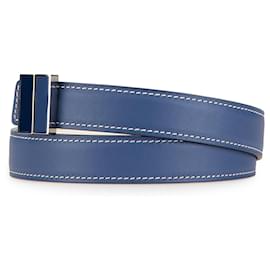 Hermès-HERMES Belts T.  Leather-Blue