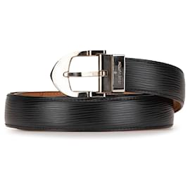 Louis Vuitton-LOUIS VUITTON Belts T.International S Leather-Black
