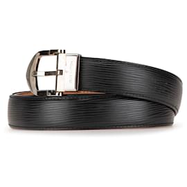 Louis Vuitton-LOUIS VUITTON Belts T.International S Leather-Black