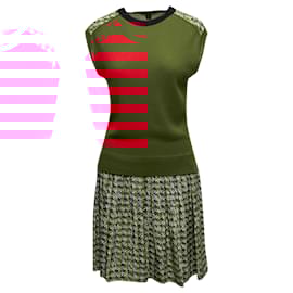 Louis Vuitton-LOUIS VUITTON Dresses T.International M Silk-Red
