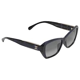 Chanel-CHANEL Sunglasses T.  Plastic-Black
