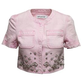 Self portrait SELF-PORTRAIT Jackets T.US 2 Synthetic Pink