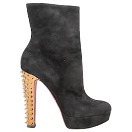 Christian Louboutin-CHRISTIAN LOUBOUTIN Ankle boots T.EU 41 Suede-Black