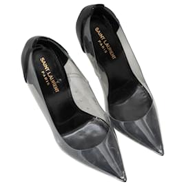 Saint Laurent-SAINT LAURENT Heels T.EU 37 Cloth-Black