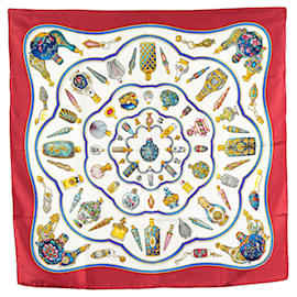 Hermès-HERMES Scarves T.  Silk-Red