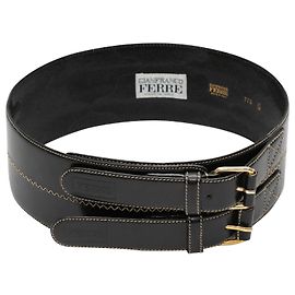 Gianfranco Ferré GIANFRANCO FERRE Belts T.International S Leather Black