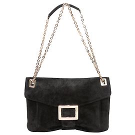 ROGER VIVIER Borse T. Camoscio Nero