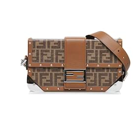 Fendi-FENDI Handbags T.  Leather-Brown