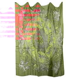 Hermès-HERMES Scarves T.  Silk-Red