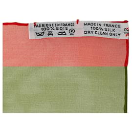 Hermès-HERMES Scarves T.  Silk-Red
