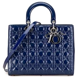 Dior-DIOR Handbags T.  Leather-Blue