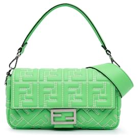Fendi-FENDI Handbags T.  Leather-Green