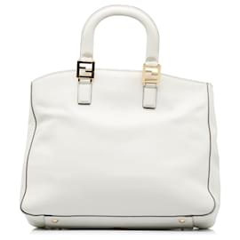 Fendi-FENDI Handbags T.  Leather-White