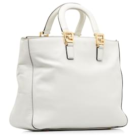 Fendi-FENDI Handbags T.  Leather-White